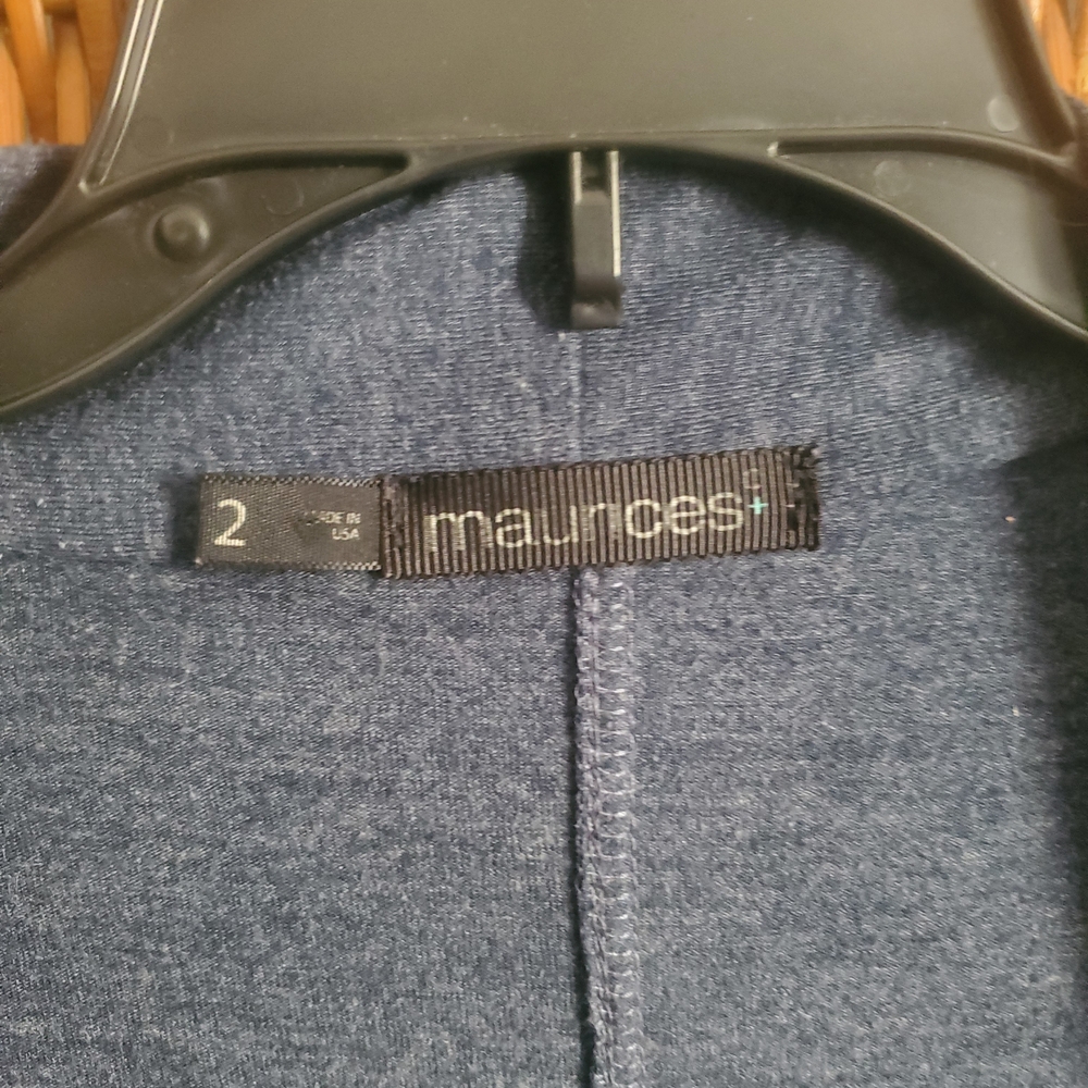 Blue Ruched Cardigan - Picture 4 of 6
